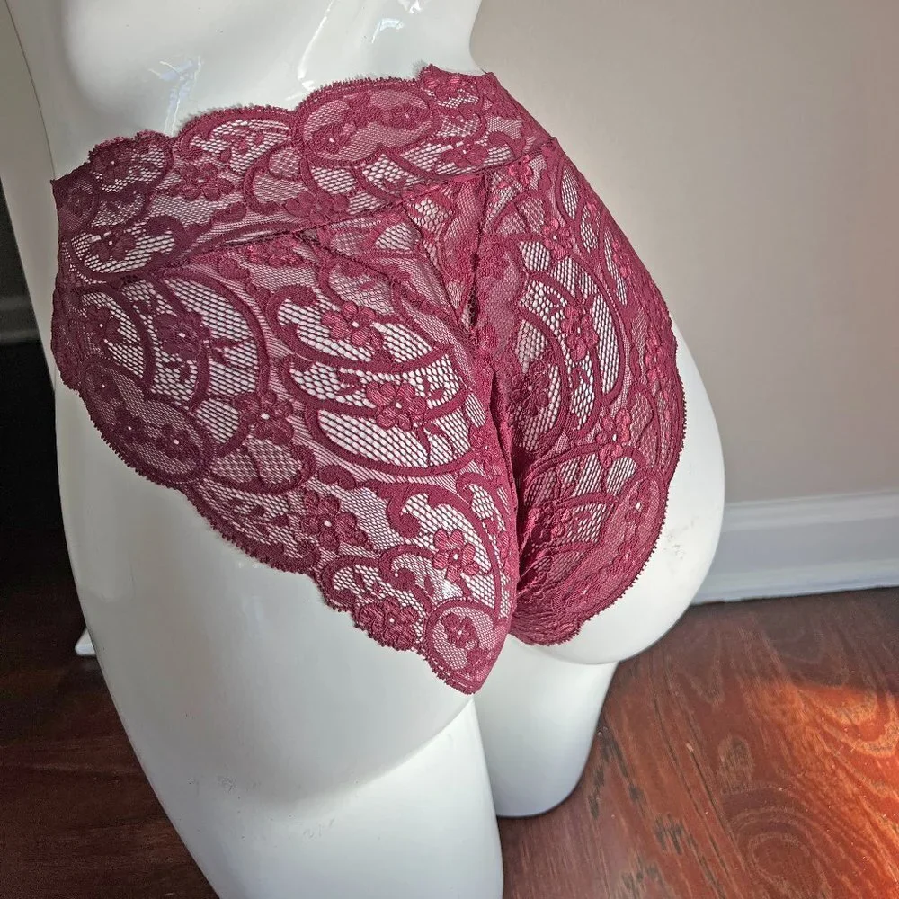 ‼️Sale ‼️Sexy High-Waisted Red All Lace Panties
